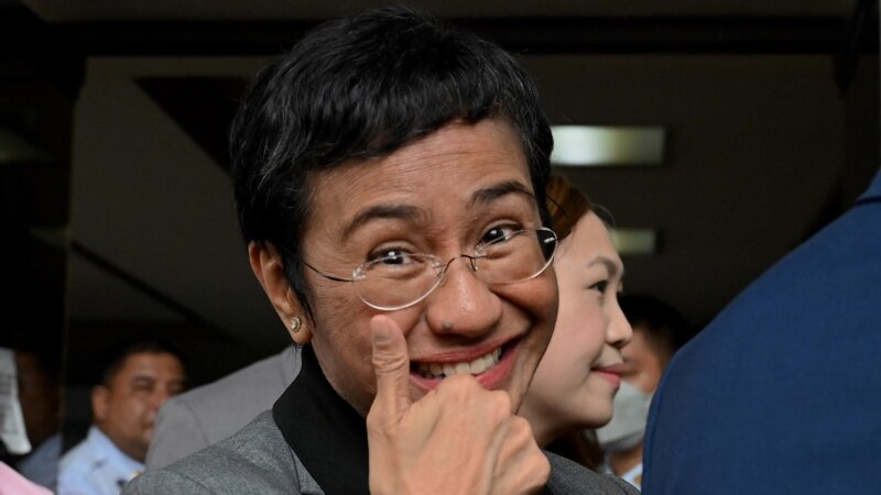 Pengadilan Filipina Bebaskan Penerima Nobel Maria Ressa