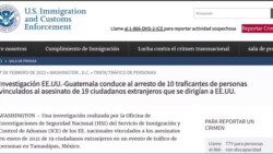 EE.UU. y Guatemala confirman investigación conjunta contra banda de coyotes