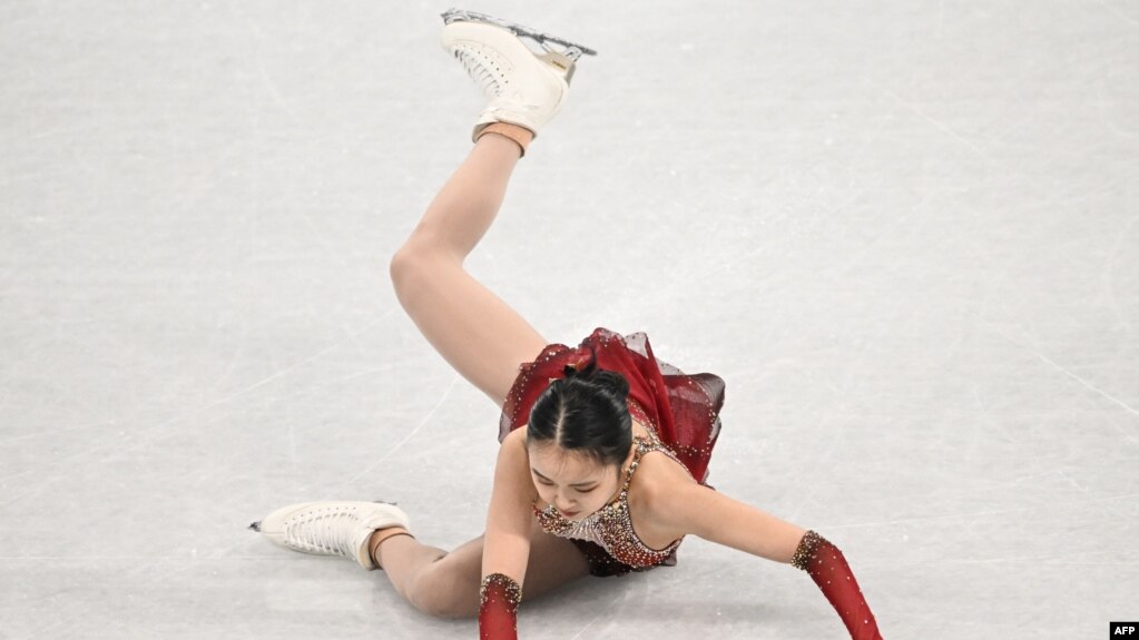 Cô Zhu Yi bị ngã trong màn trình diễn tại Olympic Bắc Kinh