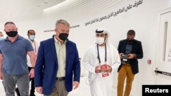 U.S. Marine General Frank McKenzie visits Dubai's Expo 2020 site in Dubai, United Arab Emirates, Feb. 7, 2022.