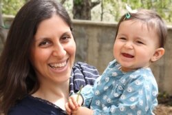 FILE - An undated handout image shows Nazanin Ratcliffe and her daughter, Gabriella.