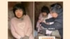 A woman identified as Yang ***xia is shown sitting with a chain around her neck in a dilapidated hut at a rural property near Xuzhou city in the eastern province of Jiangsu , in a screenshot of a video that went viral on social media.