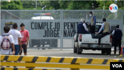 Archivo. Fachada del sistema penitenciario de Nicaragua. Foto Houston Castillo, VOA