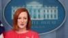 La secretaria de Prensa de la Casa Blanca, Jen Psaki, realiza una conferencia de prensa en Washington DC, el 9 de febrero de 2022.