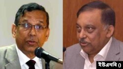 আইনমন্ত্রী আনিসুল হক এবং স্বরাষ্ট্রমন্ত্রী আসাদুজ্জামান খাঁন কামাল। (ছবি- ইউএনবি) 