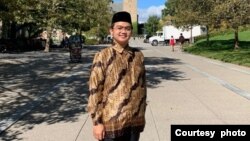 Ilham Nugraha di kampus Cornell University, di Ithaca, New York (dok: Ilham Nugraha)