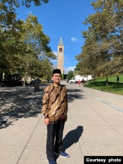 Ilham Nugraha di kampus Cornell University. (dok: Ilham Nugraha)