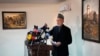 FILE - Former Afghan President Hamid Karzai speaks during a press conference in Kabul, Afghanistan, February 13, 2022.