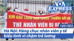 Hà Nội: Hàng chục nhân viên y tế biểu tình vì chậm trả lương | Truyền hình VOA 13/1/22