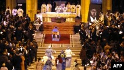 Une messe en mémoire de l’opposant historique congolais Etienne Tshisekedi à la Basilique de Koekelberg à Bruxelles, 9 février 2017.