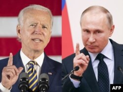 Presiden AS Joe Biden (kiri) dan Presiden Rusia Vladimir Putin. (Foto: AFP)