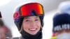 奥运滑雪运动员谷爱凌在2022年北京冬奥会赛场。（2022年2月10日）