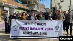 Dimeneke ji protestoya salvegera 23'an ya girtina rêberê PKK'ê Abdullah Ocalan, 15 Sibat 2022, Amed