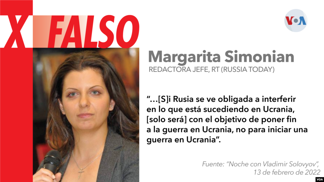 Verificado Margarita Simonian Falso