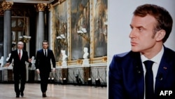 Rusya Cumhurbaşkanı Putin ve Fransa Cumhurbaşkanı Macron