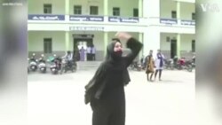 Female Student in Hijab Takes on Jeering Crowd in Southern India 