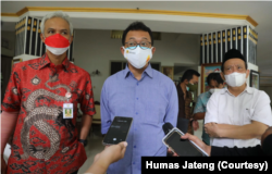 Komisioner Komnas HAM, Beka Ulung Hapsara bertemu Ganjar (11/2) terkait penyelesaian masalah Wadas. (Foto: Courtesy/Humas Jateng)