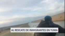 Rescates de inmigrantes en canal de agua en Yuma, Arizona