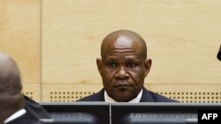 Mathieu Ngudjolo lors de son procès à la CPI