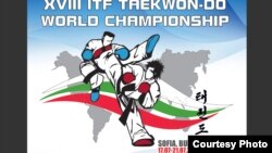 불가리아 수도 소피아에서 열리는 2013 ITF 태권도 세계선수권대회 포스터