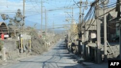 A deserted highway is seen in Talisay, Batangas province, south of Manila on January 20, 2020. 