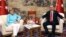 Turkish President Recep Tayyip Erdogan, right, and German Chancellor Angela Merkel sit at the start of a bilateral meeting in Hangzhou in eastern China's Zhejiang province, Sept. 4, 2016, alongside the G-20 Summit. 
