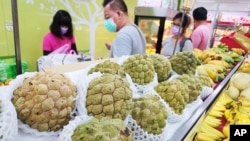 台湾产番荔枝等多种水果一直被中国大陆禁止进口。（美联社资料图）