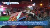 VOA60 Africa - Sudan: Three more people were killed in protests Monday