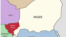 FILE - A map showing the southern portion of Niger and surrounding countries, with Niger's Tillaberi region highlighted.