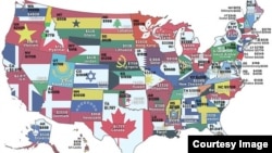 HowMuch.net produced this map based on economics Professor Mark J. Perry's analysis comparing the GDP's of US states to entire countries..