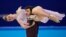 Madison Hubbell and Zachary Donohue of the United States perform their routine in the ice dance competition during the figure skating at the 2022 Winter Olympics, Feb. 14, 2022, in Beijing.