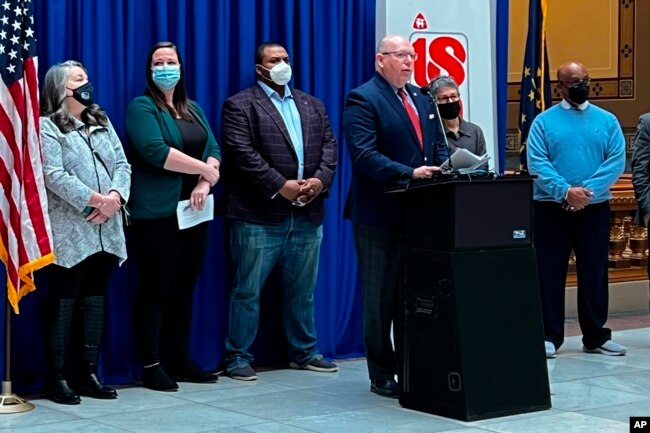 Indiana State Teachers Association president Keith Gambill. (Casey Smith/Report for America via AP, File)