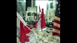 加拿大卡车司机继续抗议活动