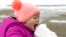 Emmaline Dendinger enjoys a big bite of snow as she plays in her Jackson, Mississippi neighborhood, Dec. 2017. (AP Photo/Rogelio V. Solis)