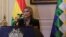 La présidente par intérim de la Bolivie, Jeanine Añez, au palais présidentiel de La Paz le 13 novembre 2019.