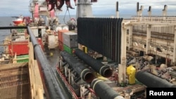 Jaringan Pipa Rusia 'Nord Stream 2' di Laut Baltik (foto: dok).