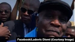 Eugène Diomi Ndongala, nsima ya bobimisami wa ye na boloko ya Makala, na Kinshasa, RDC, le 21 mars 2019. (Facebook/Ludovic Diomi)