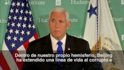 Pence critica a China por su influencia en Venezuela