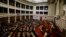 Greek lawmakers attend the third round of voting to elect a new president at the Parliament in Athens, Dec. 29, 2014.