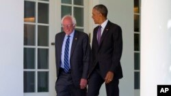 Obama y Sanders conversaron durante más de una hora en la Casa Blanca.