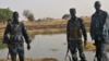 Police officers patrol in Kiir Adem in South Sudan, where six policemen were killed at the weekend in a raid blamed on nomads from Sudan. (Courtesy)