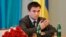 FILE - Ukraine's Foreign Minister Pavlo Klimkin is seen gesturing following his appointment at the Ministry of Foreign Affairs in Kyiv,June 19, 2014.