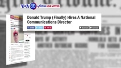 VOA60 Elections - Trump has hired former spokesperson to Ted Cruz as a senior communications adviser