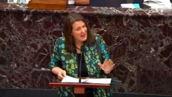 In this image from video, House impeachment manager Rep. Diana DeGette, D-Colo., speaks during the second impeachment trial of former President Donald Trump at the U.S. Capitol in Washington, Feb. 11, 2021.