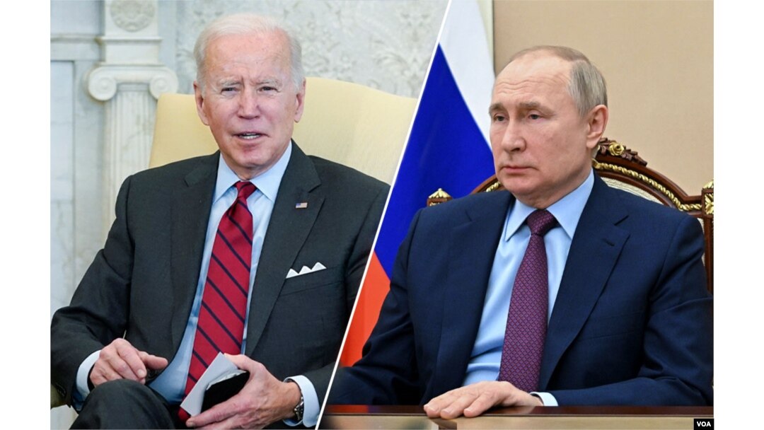 Presiden Biden dan Presiden Vladimir Putin. (Foto: via AP)