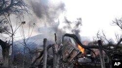 رادار نابود شده و دیگر تجهیزات نظامی اوکراین در ماریوپول - ۵ اسفند ۱۴۰۰
