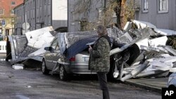 Posledice oluje u Gelzenkrihenu, Nemačka, 17. februara 2022.