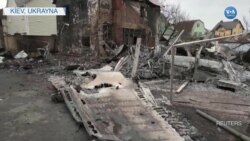 Kiev’de Hedef Alınan Uçak Bir Mahalleye Düştü 