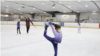 Asian American girls practicing figure skating at Fairfax Ice Arena (Source: screenshot. VJ: Songlin Zhang)
