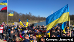 Мітинг на підтримку України у Вашингтоні, 20 лютого 2022.